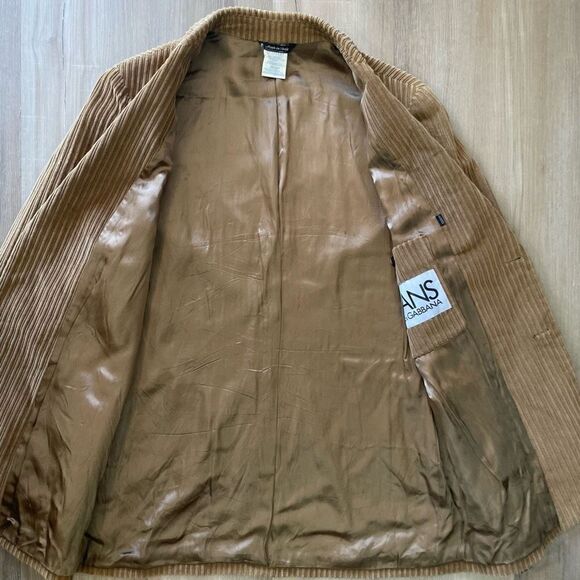 VTG J&ANS Dolce & Gabbana Ittierre 100% Acetate Men’s 36R Sports Jacket Brown - Picture 5 of 11